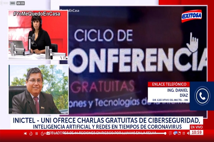 El Ing. Daniel Díaz Ataucuri participó en entrevista de Radio Exitosa